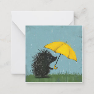 Carte De Correspondance Umbrellas Up & Write On : Porcupines Joueuses