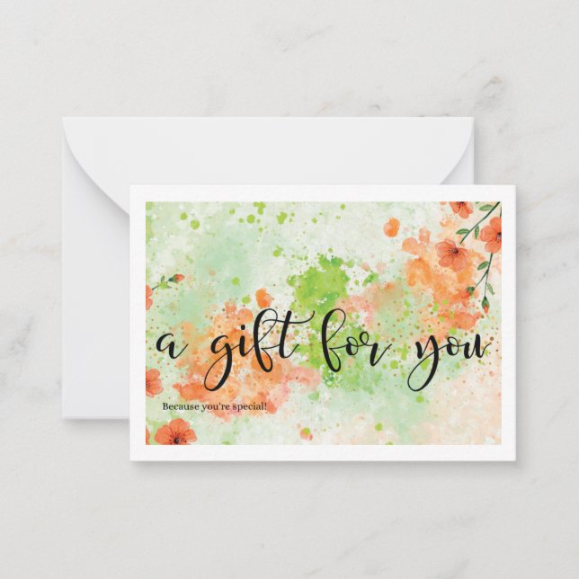 Carte De Correspondance Un cadeau pour vous (Devant)