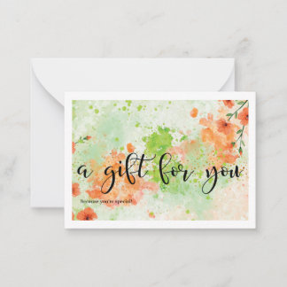 Carte De Correspondance Un cadeau pour vous