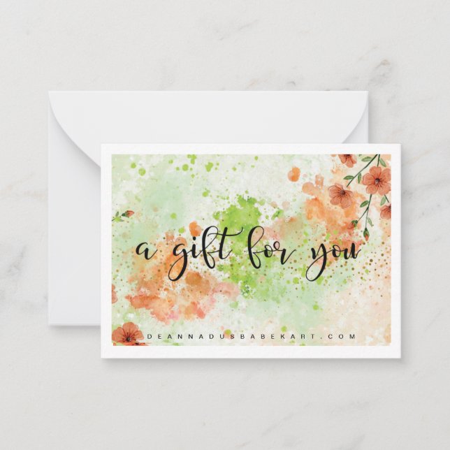 Carte De Correspondance Un cadeau pour vous (Devant)