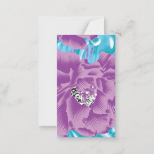 Carte De Correspondance Un design de textile vibrant mettant en vedette du