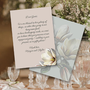 Carte De Correspondance Un Mariage du sud de la Magnolia souhaite un bon m