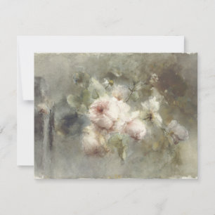 Carte De Correspondance Un vase avec des roses de Margaretha Roosenboom (1