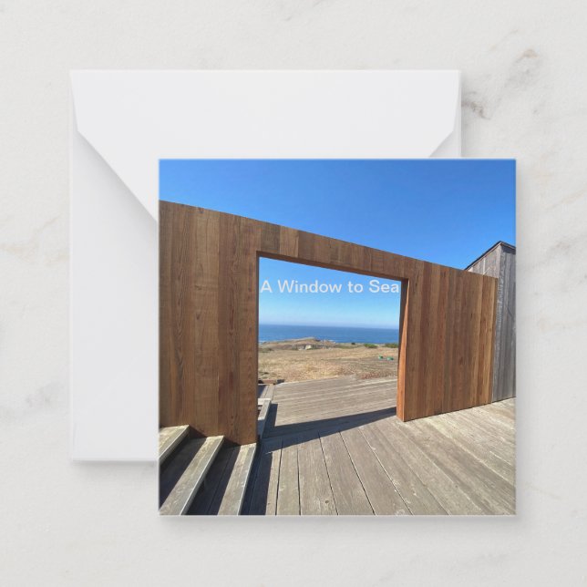 Carte De Correspondance Une fenêtre sur la mer (Devant)