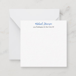 Carte De Correspondance Unique Spécial Classique Bleu Blanc