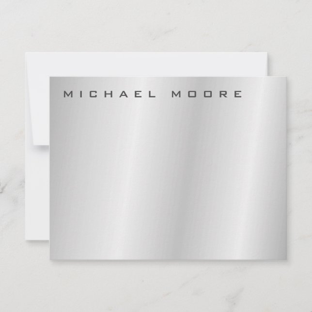 Carte De Correspondance Unique tendance Professional Modern Grey (Devant)