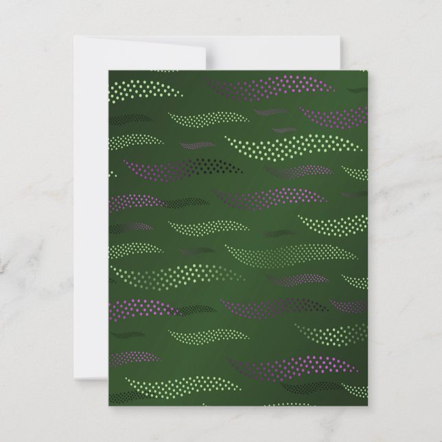 Carte De Correspondance Vagues Tigre (motif stylisé) 5 (Devant)