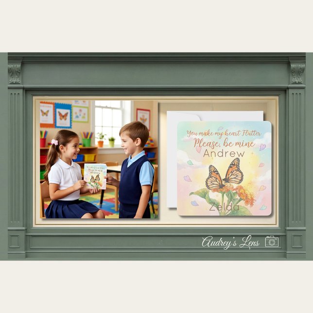 Carte De Correspondance Valentine de la classe pour les pollinisateurs pap (Créateur téléchargé)