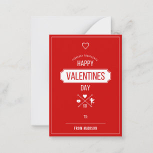 Carte De Correspondance Valentine Symboles Classroom Valentine Card 100pk