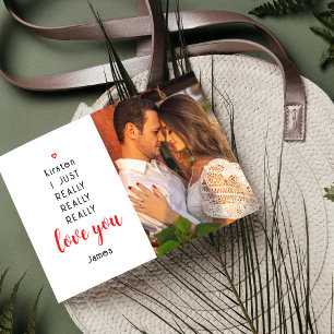 Carte De Correspondance Valentines Day Funny Love You Photo Name