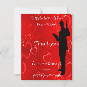 Carte De Correspondance Valentines Day Pour Les Enseignants