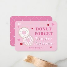 Valentines de classe Donut Awesome