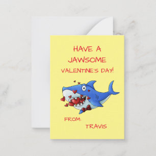 Carte De Correspondance Valentines de classe pour enfants