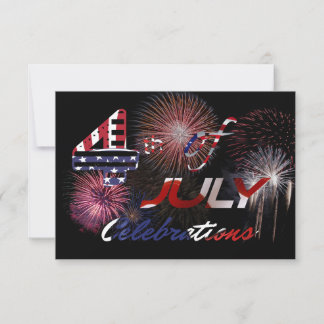 Carte De Correspondance Venez célébrer les festivités de la fête de la lib