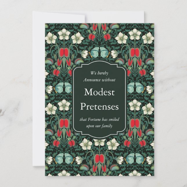 Carte De Correspondance Vénus Flytrap Personnalisé victorien gothique (Devant)