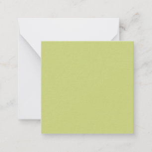 Carte De Correspondance Vert pomme gris (couleur solide)
