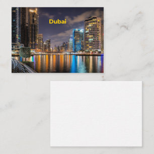 Carte De Correspondance Ville de Dubaï
