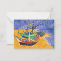 Vincent van Gogh - Bateaux de pêche sur la plage