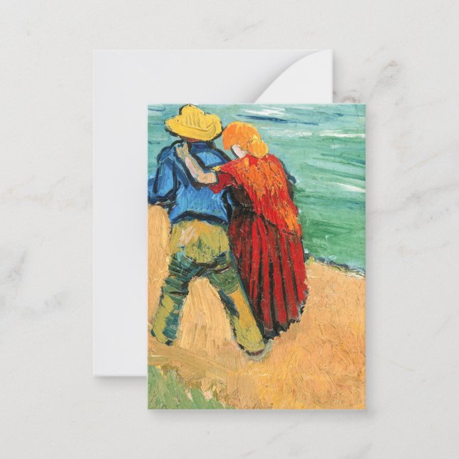 Carte De Correspondance Vincent van Gogh - Deux Amoureux (Devant)