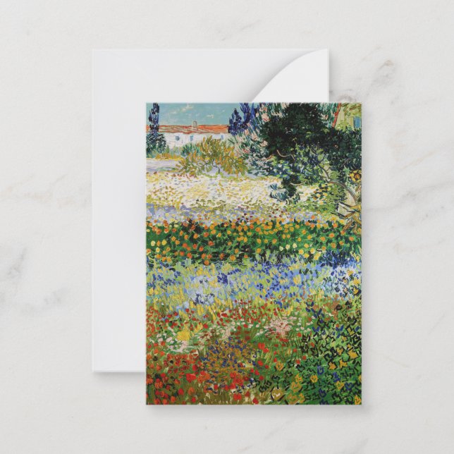 Carte De Correspondance Vincent van Gogh - Flower Garden (Devant)