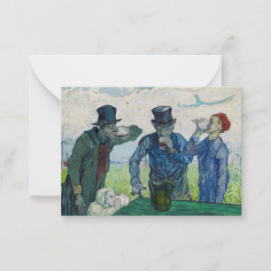 Carte De Correspondance Vincent van Gogh - Les buveurs, après Daumier
