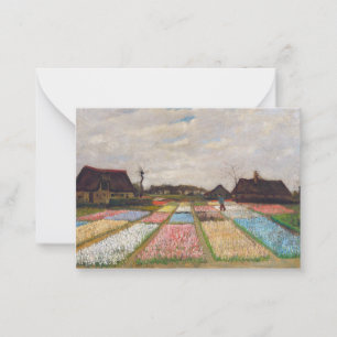 Carte De Correspondance Vincent van Gogh - Lits à fleurs en Hollande