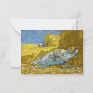 Carte De Correspondance Vincent Van Gogh - Mion, Repos / Travail / Siesta