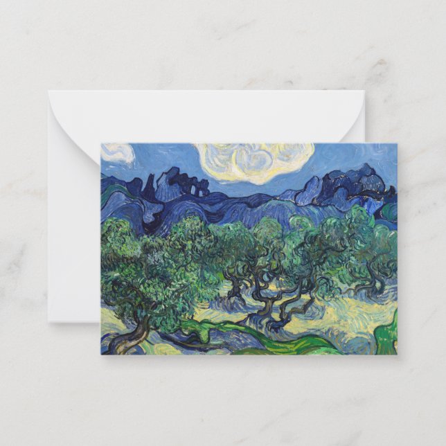 Carte De Correspondance Vincent van Gogh - Oliviers aux Alpilles (Devant)