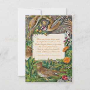 Carte De Correspondance Vintage Birds & Whitman (Divine Things)