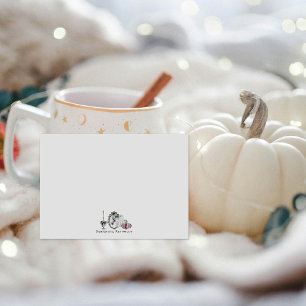 Carte De Correspondance Vintage Spooky Cottagecore Halloween Personnalisé