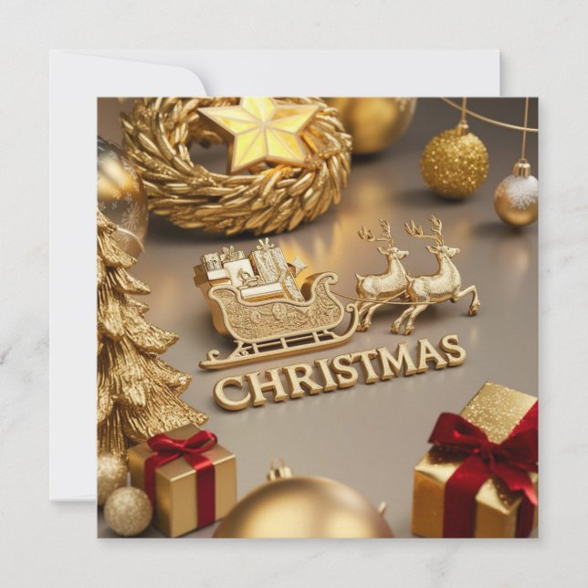 CARTE DE CORRESPONDANCE VOEUX DE NOËL (Devant)
