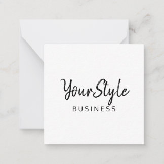 Carte De Correspondance Votre entreprise de style (type de texte)