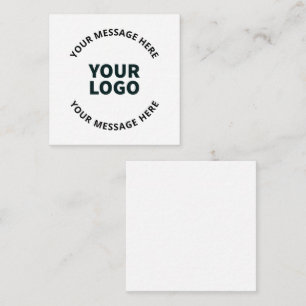 Carte De Correspondance Votre logo, conception, photo, oeuvre d'art ou aut