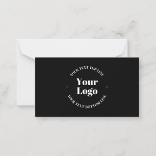 Carte De Correspondance Votre logo d'entreprise téléchargé ou autre concep