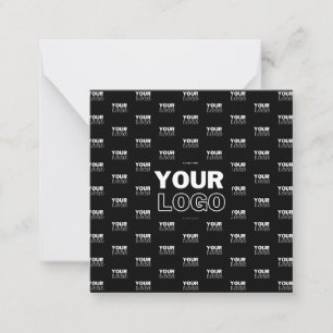 Carte De Correspondance Votre logo et votre logo de répétition Arrière - p
