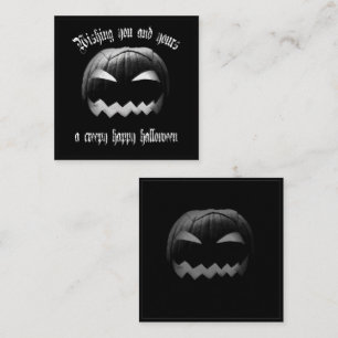Carte De Correspondance Vous et les vôtres un Halloween heureux et effraya