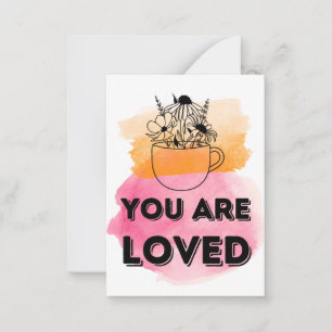 Carte De Correspondance Vous êtes adoré écossais Aquarelle citation