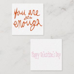 Carte De Correspondance Vous Êtes Assez Valentin