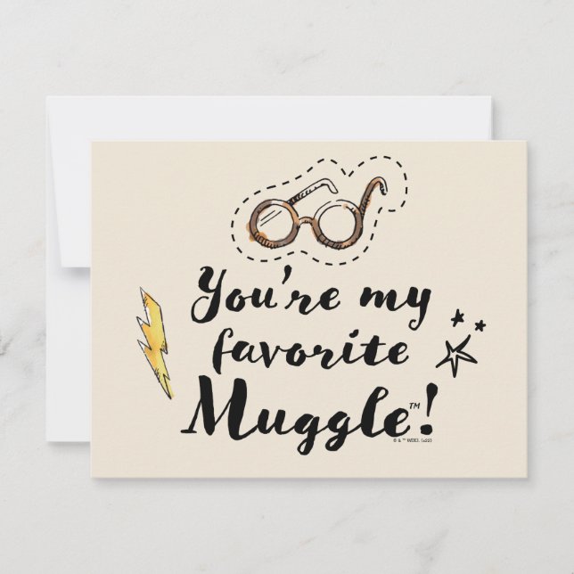 Carte De Correspondance Vous êtes My Favorite Muggle™ (Devant)