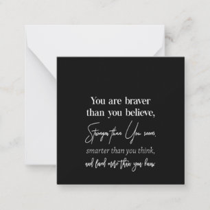 Carte De Correspondance vous êtes plus courageux que vous ne croyez plus