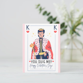 Carte De Correspondance Vous me convenez Roi des cœurs Saint-Valentin