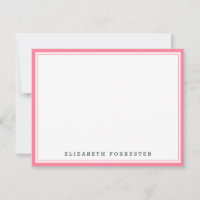 Watermelon Rose Classic Double Bordure