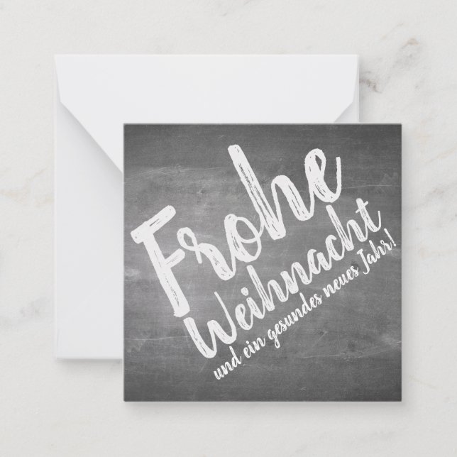 Carte De Correspondance Weihnachtsgrüße auf der Kreidetafel (Devant)