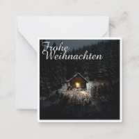 Weihnachtsgrüße mit Hexenhaus