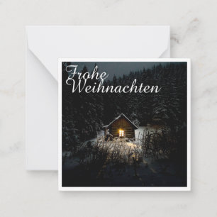 Carte De Correspondance Weihnachtsgrüße mit Hexenhaus