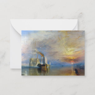 Carte De Correspondance William Turner - Le Temeraire de combat