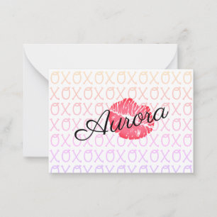 Carte De Correspondance XOXO bisou