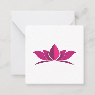 Carte De Correspondance Yoga Lotus Power Méditation Symbole Idée cadeau