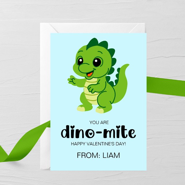 Carte De Correspondance You Are Dino-Mite Kids Valentine Card (Créateur téléchargé)