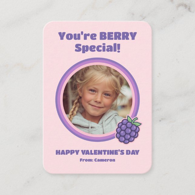 Carte De Correspondance You're BERRY Special Kids Valentine's (Devant)